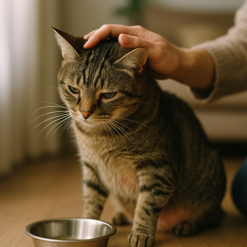 Allergie alimentaire chez le chat : symptômes cutanés et digestifs