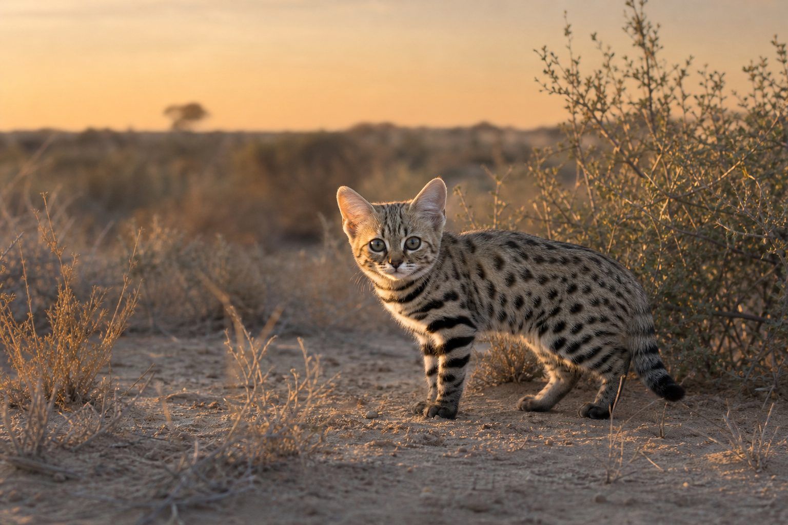 Où vit le chat à pieds noirs en Afrique&nbsp;?