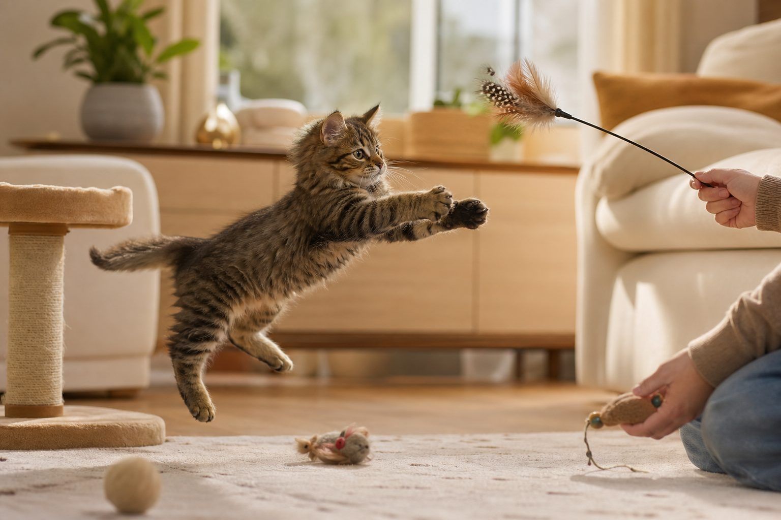 Comment calmer un chat trop joueur sans le punir