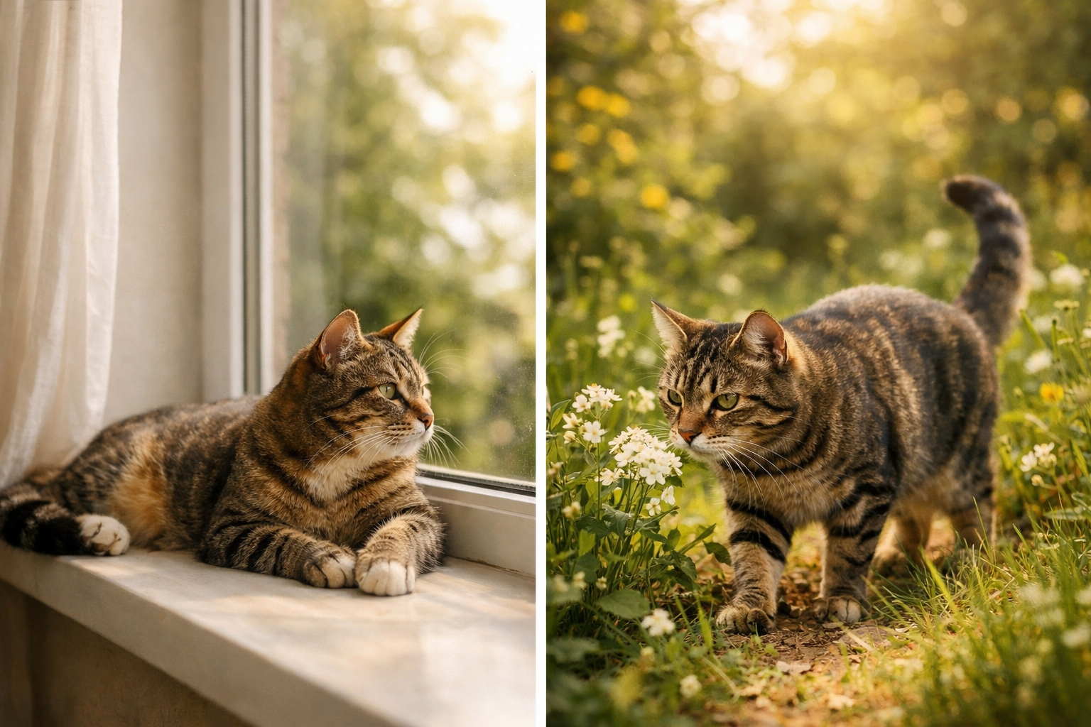 Chat d'intérieur vs chat d'extérieur : guide des besoins