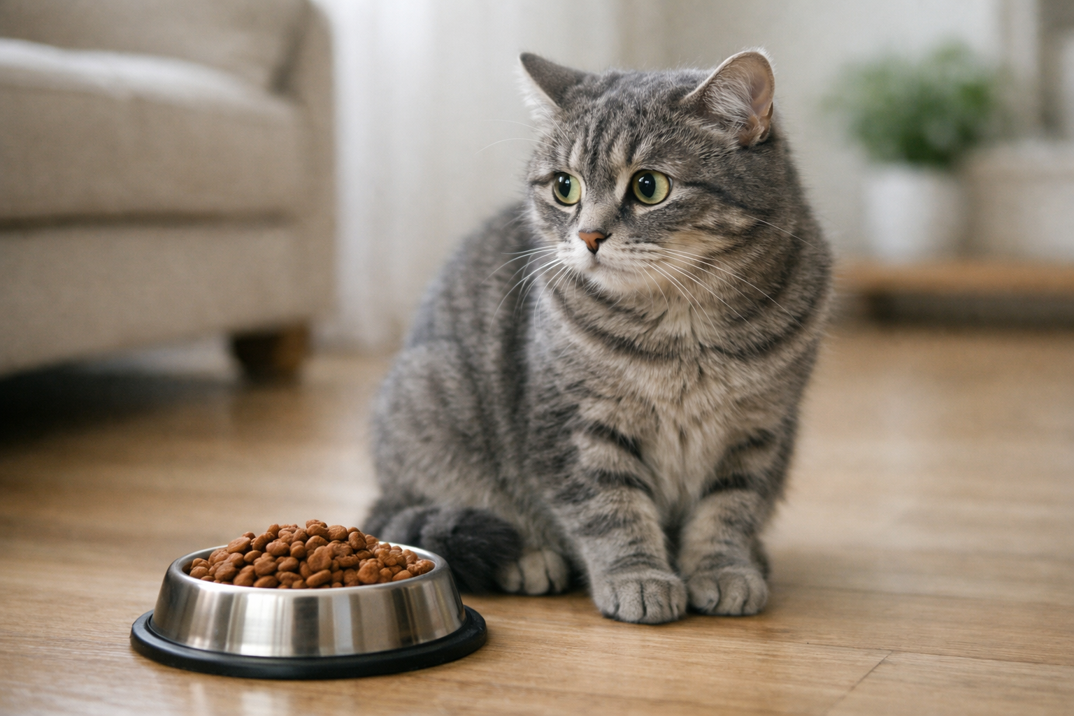 Mon chat ne mange plus : 8 causes et solutions