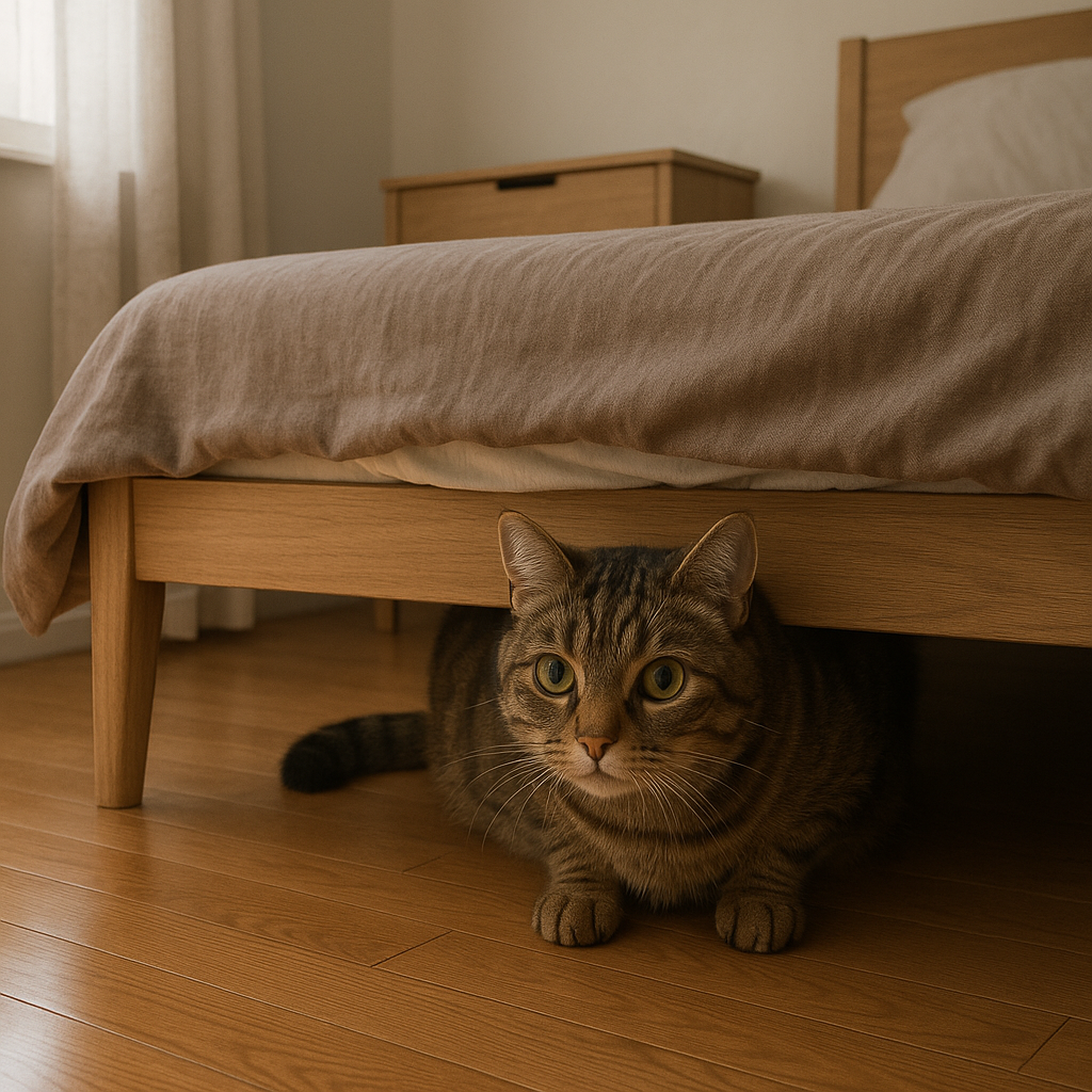 Chat qui se cache soudainement : 9 explications possibles