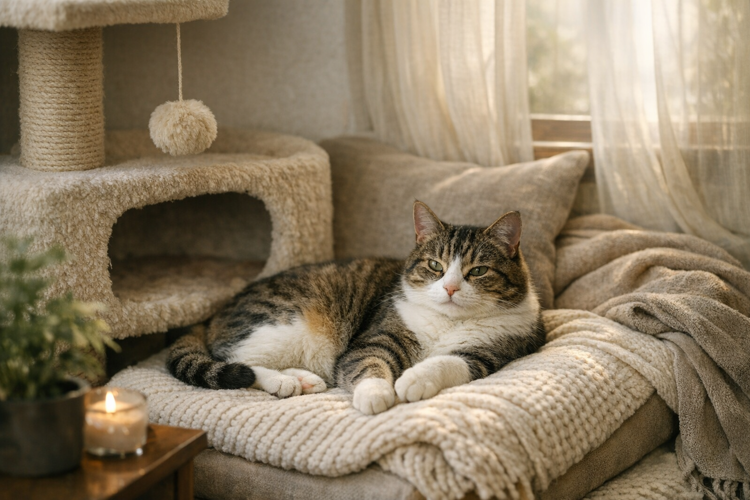Chat stressé à la maison : comprendre et apaiser