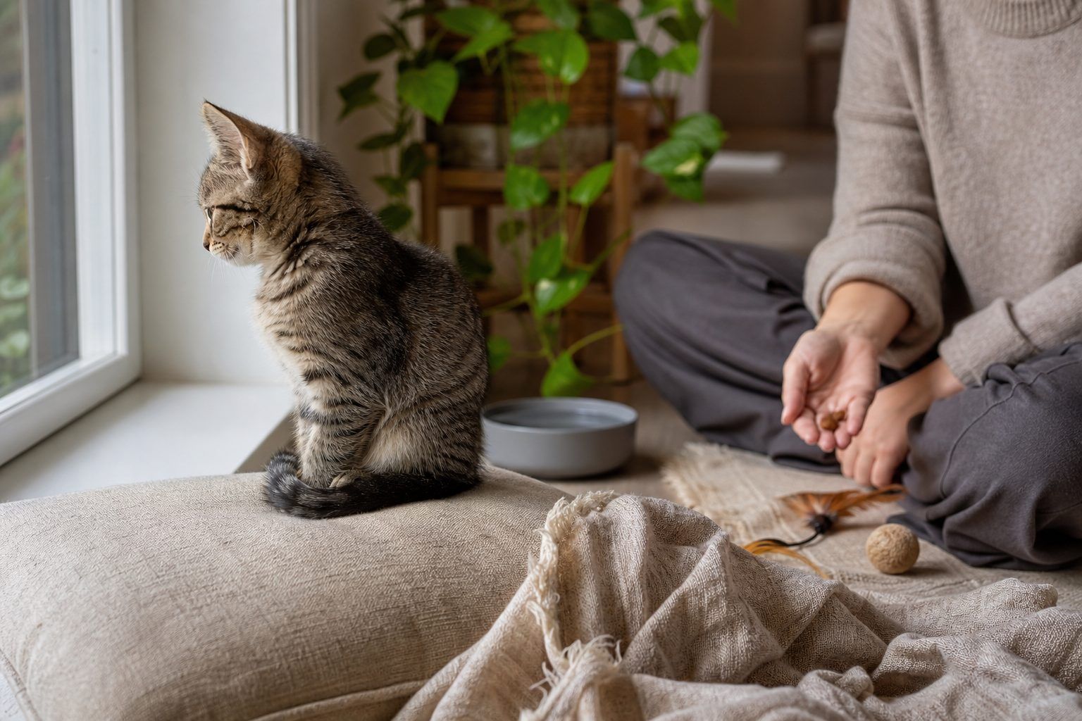 Que faire quand votre chaton vous boude ? La méthode en 4 étapes