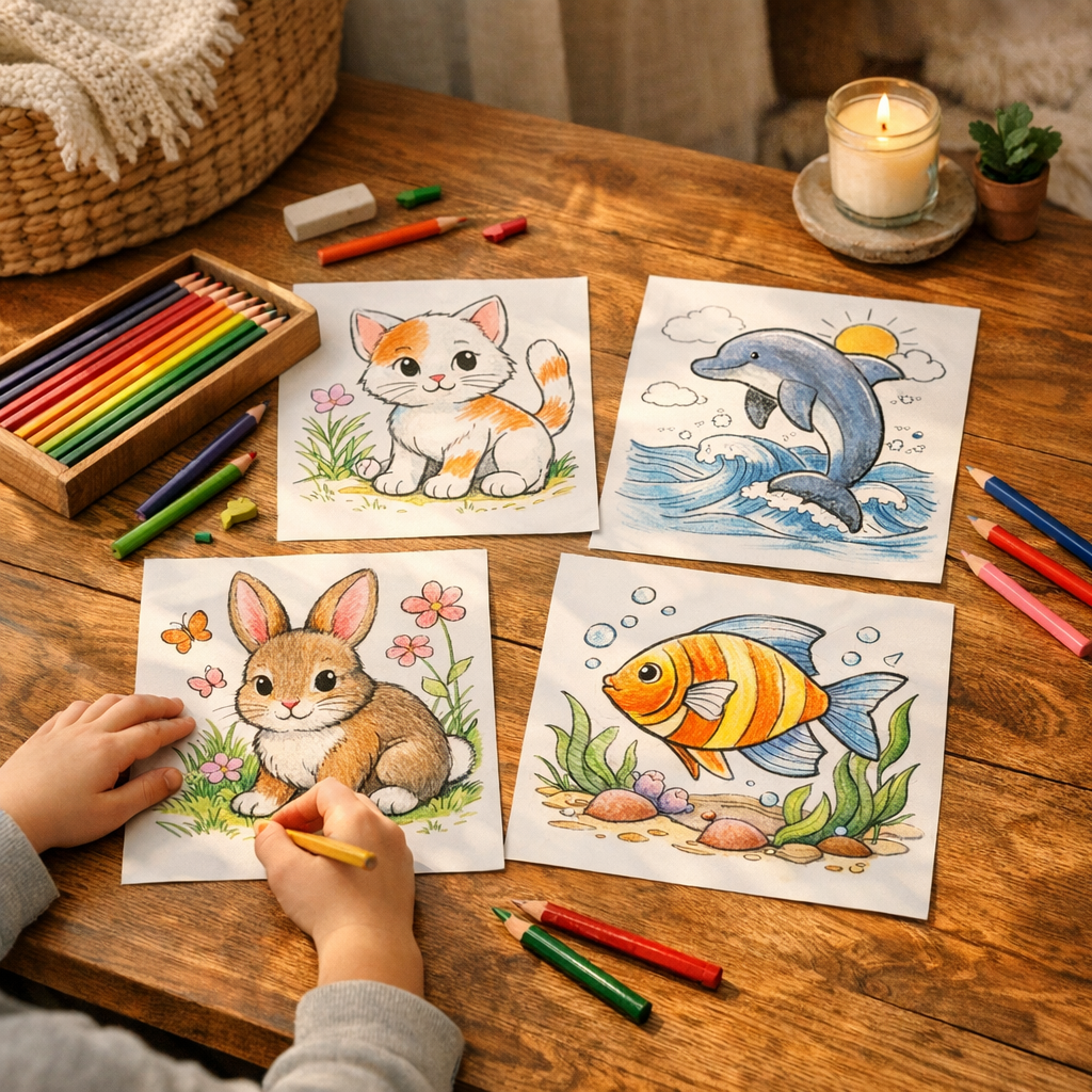 Coloriage animaux : idées à imprimer selon l’âge