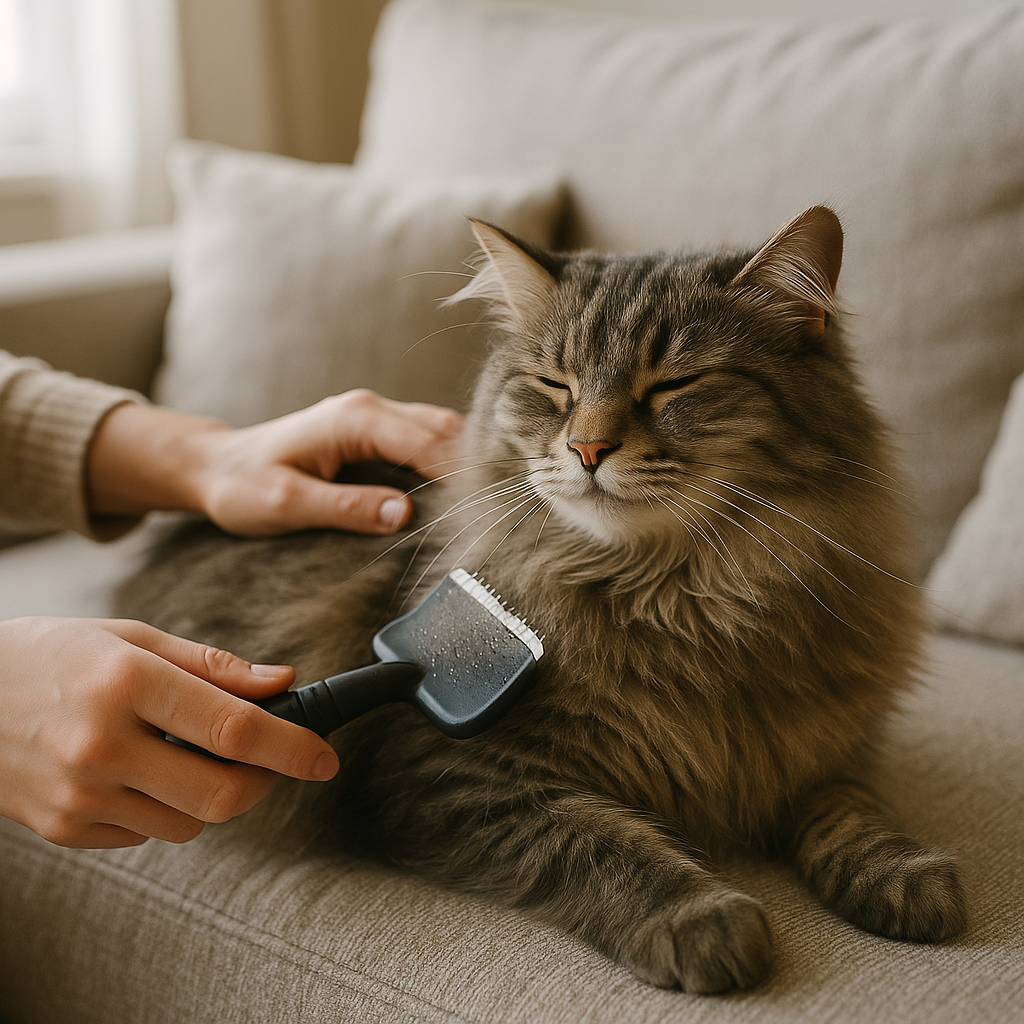 Comment brosser un chat à poils longs sans lui faire mal