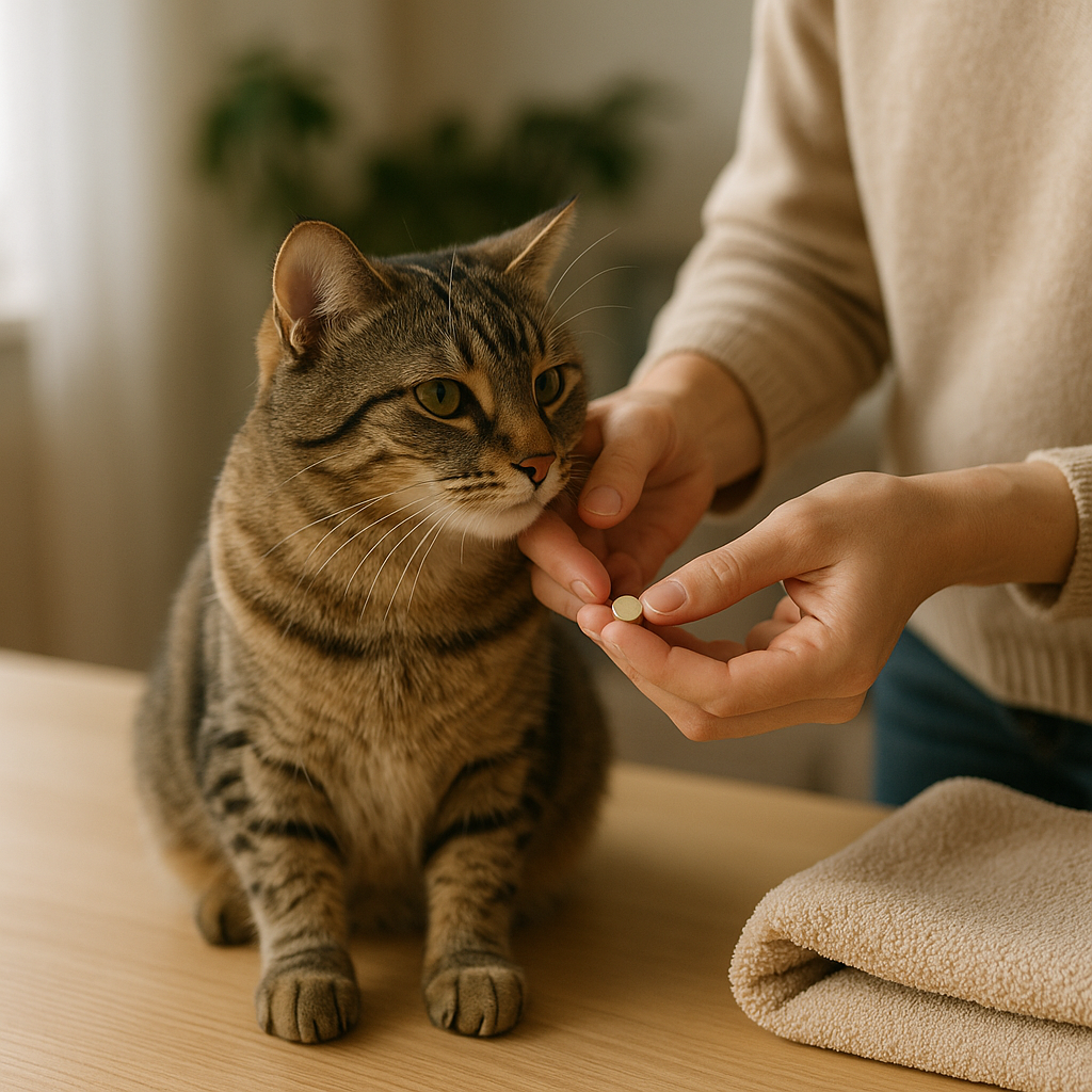 Comment donner un comprimé à un chat sans se faire griffer