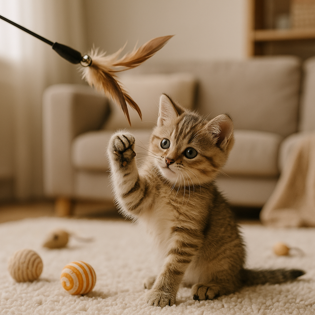 Comment jouer avec un chaton selon son âge : le bon rythme