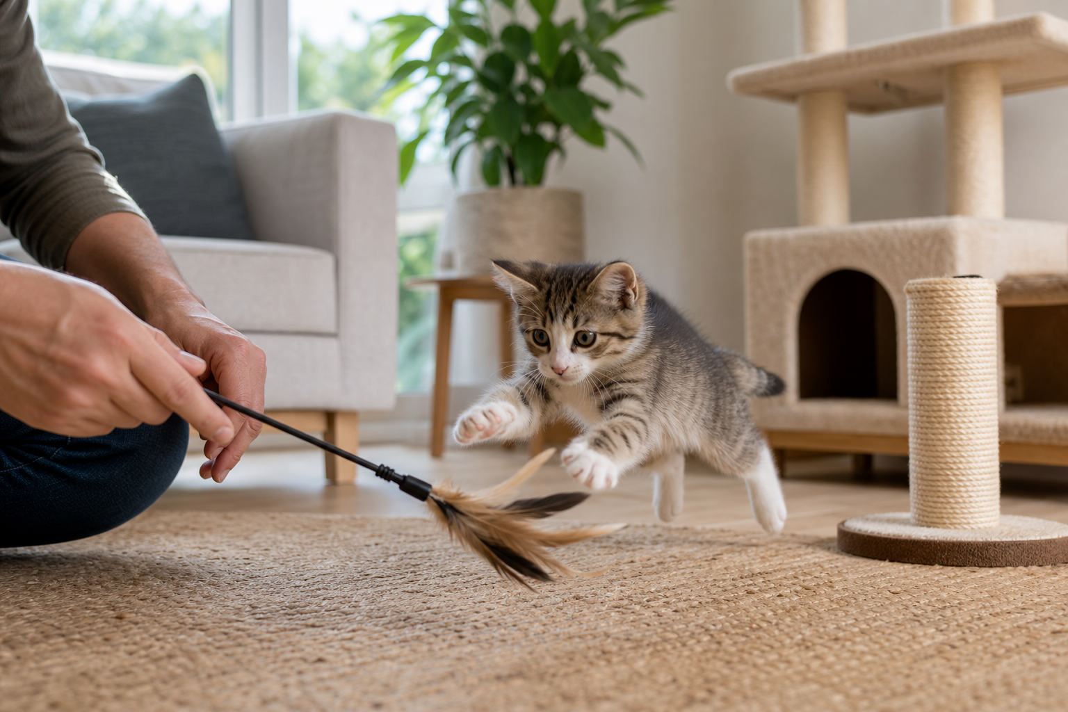 Comment punir un chaton qui attaque sans le traumatiser