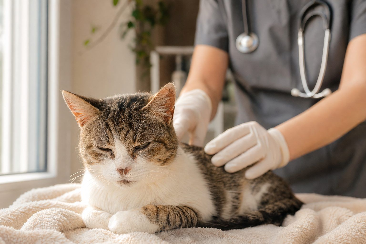 Quels symptômes du coryza chez le chat doivent faire consulter le jour même ?