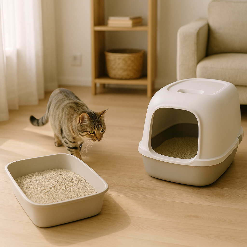 Litière ouverte ou maison de toilette fermée : que préfère le chat ?