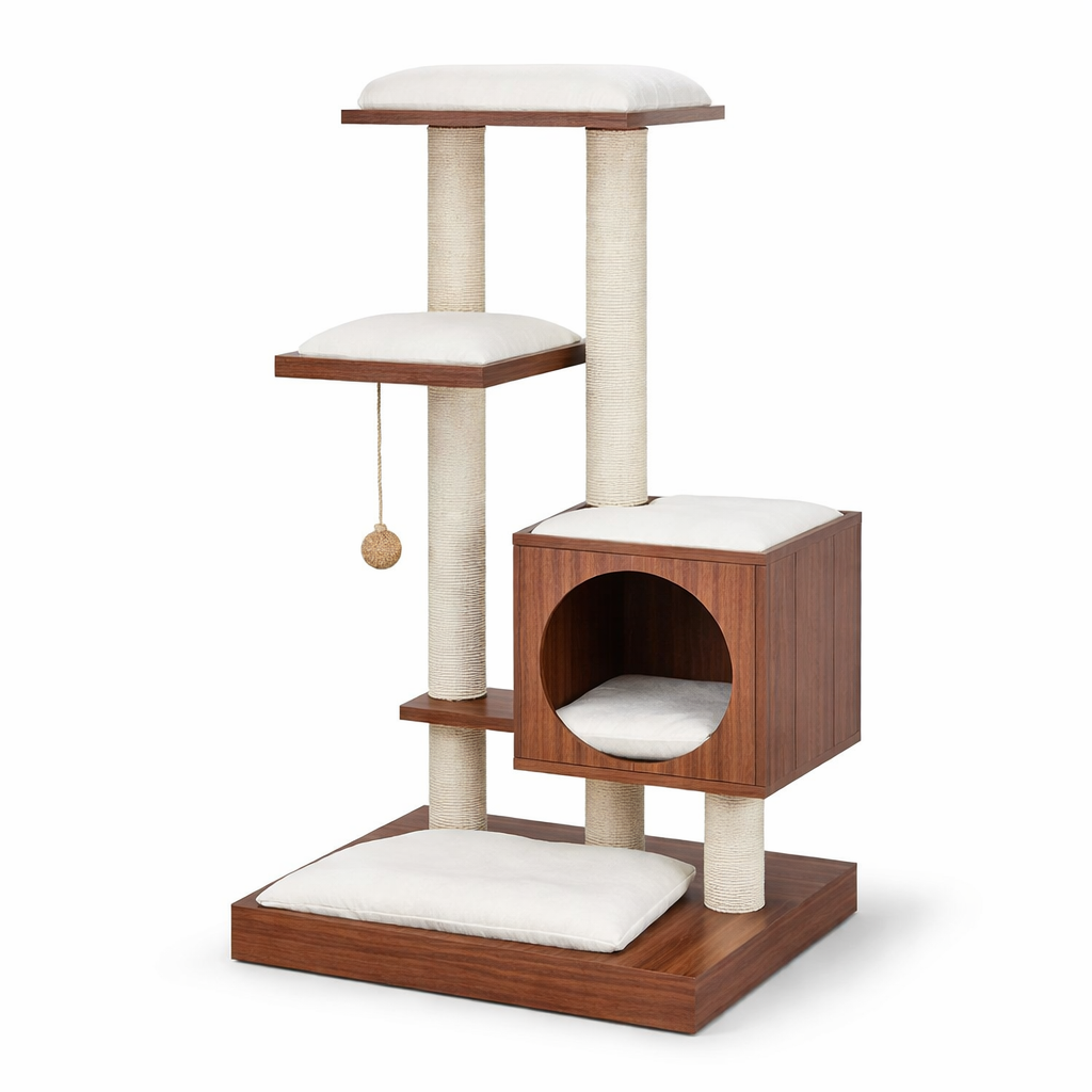 Vesper High Base Walnut 121,5 cm