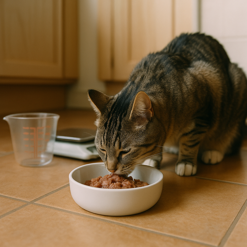 Quelle quantité de pâtée donner à un chat de 4 kg ?