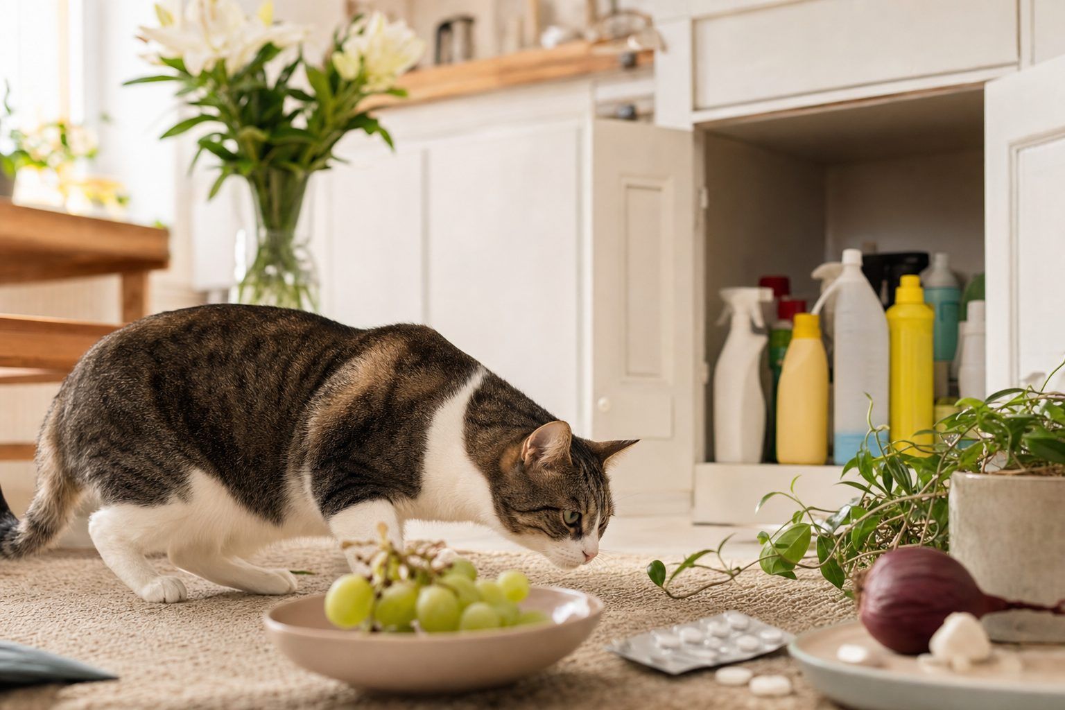 Quels toxiques entourent le plus souvent les chats&nbsp;?
